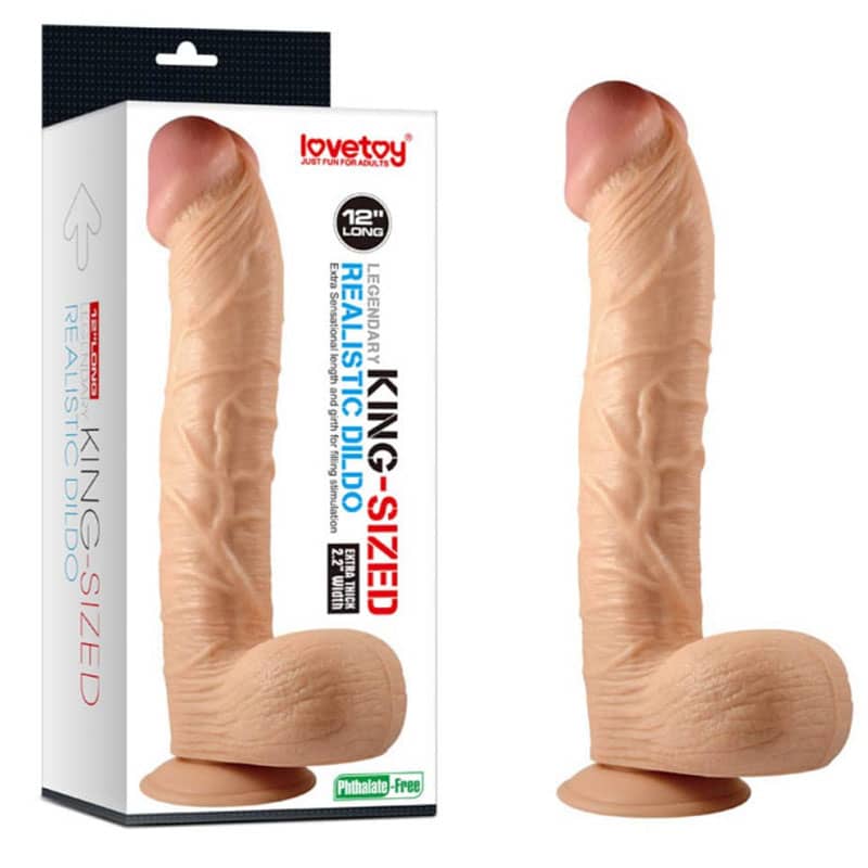 Голямо дилдо Legendary King-Sized Realistic Dildo Lovetoy | Голям кур