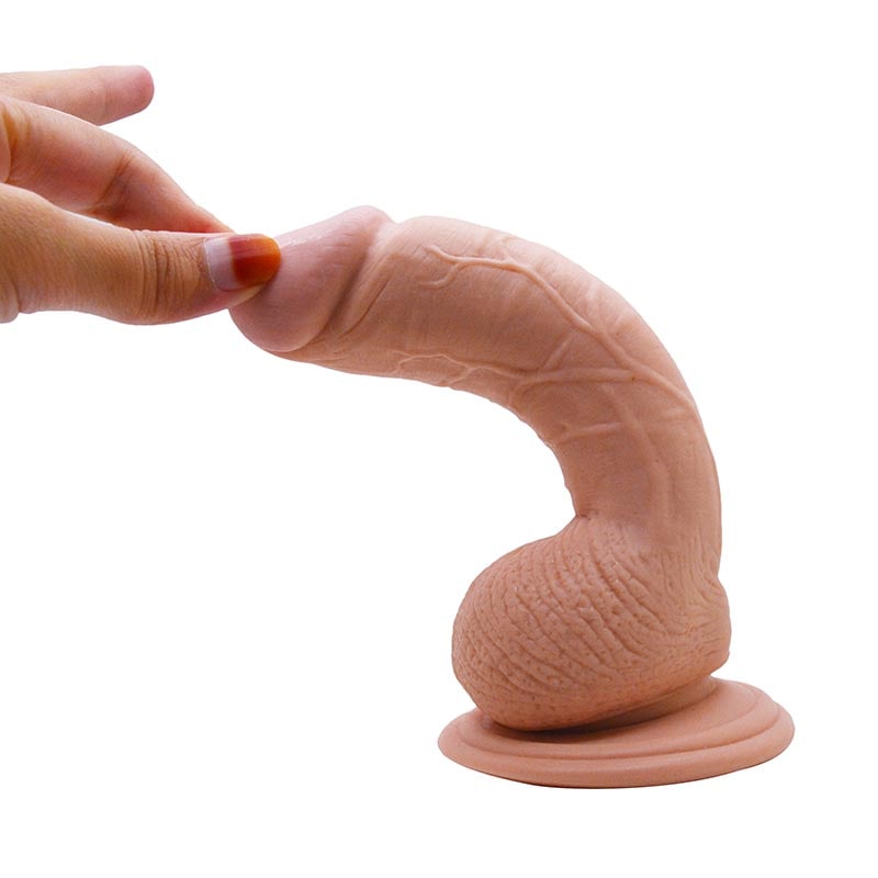 "Луксозна секс играчка дилдо Купидон с дължина на члена 17 см 7&quot; Real Extreme Dildo Flesh код: 1058 онлайн цена от Sex Shop Erotika