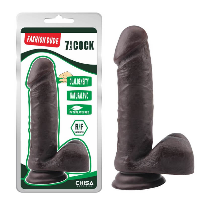 Дилдо черно кафяво голямо Self Fuck Brown секс играчка голям кур пенис отливка с дискретна доставка от Sex Shop Еротика