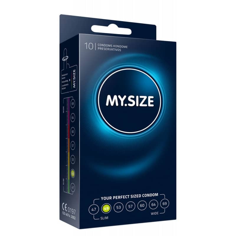 Презервативи My Size 49 - 10 броя латексови кондоми с ширина 49мм код: 2103 цена с напълно дискретна доставка и опаковка