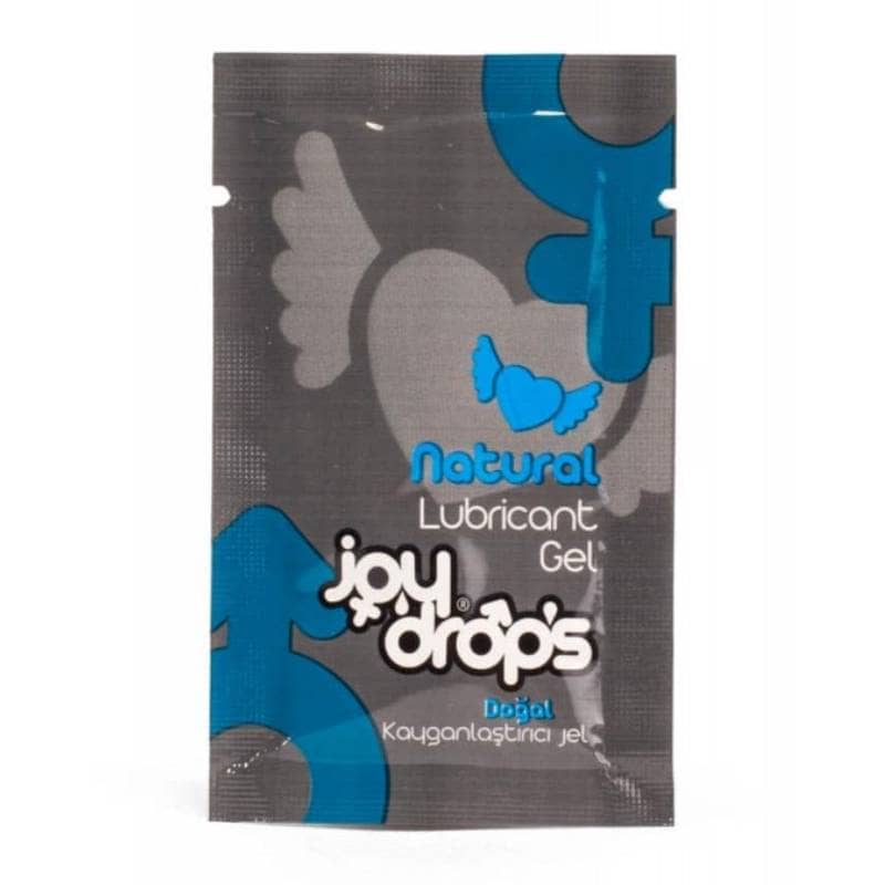 Лубрикант гел на водна основа JOYDROPS Natural 5мл саше еднократна доза за овлажняване при вагинален секс, анален секс и употреба със секс играчки код:2080 цена за 1 брой