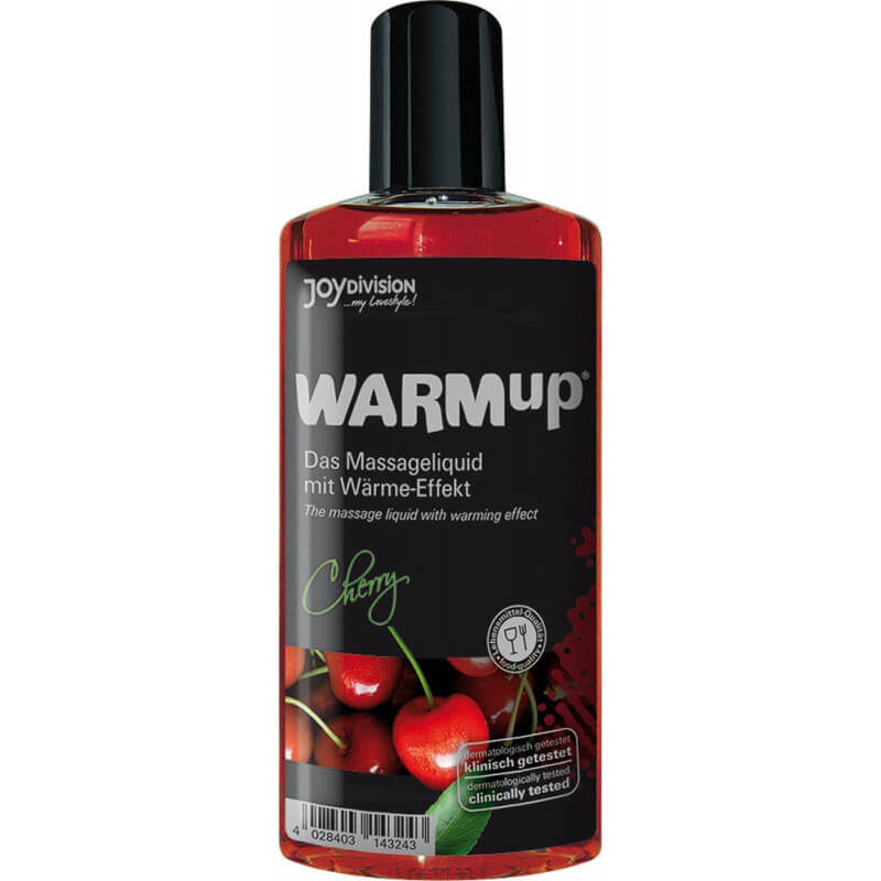 Масажно масло със затоплящ ефект Череша JoyDivison WARMup Cherry 150 мл код: 2421 цена с дискретна доставка онлайн от Секс Шоп Еротика