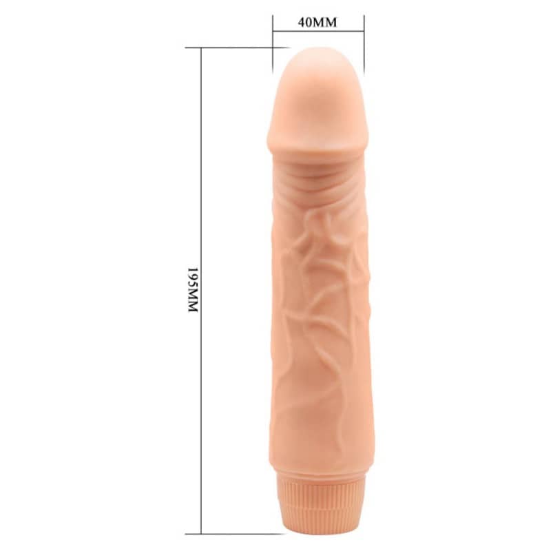 Вибратор Barbara Jeff Гъвкава Реалистична Пенис Отливка 19,5см Multi-Speed Vibrator 7,6 код: 2291 топ цена с дискретна доставка от Секс Магазин Еротика