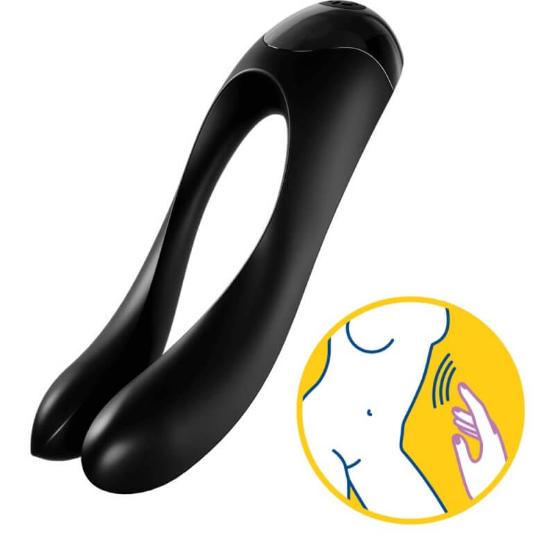 Вибратор за самозадоволяване Candy Cane Satisfyer секс играчка за стимулиране на клитор, пенис, зърна код: 2207 цена с дискретна доставка и опаковка