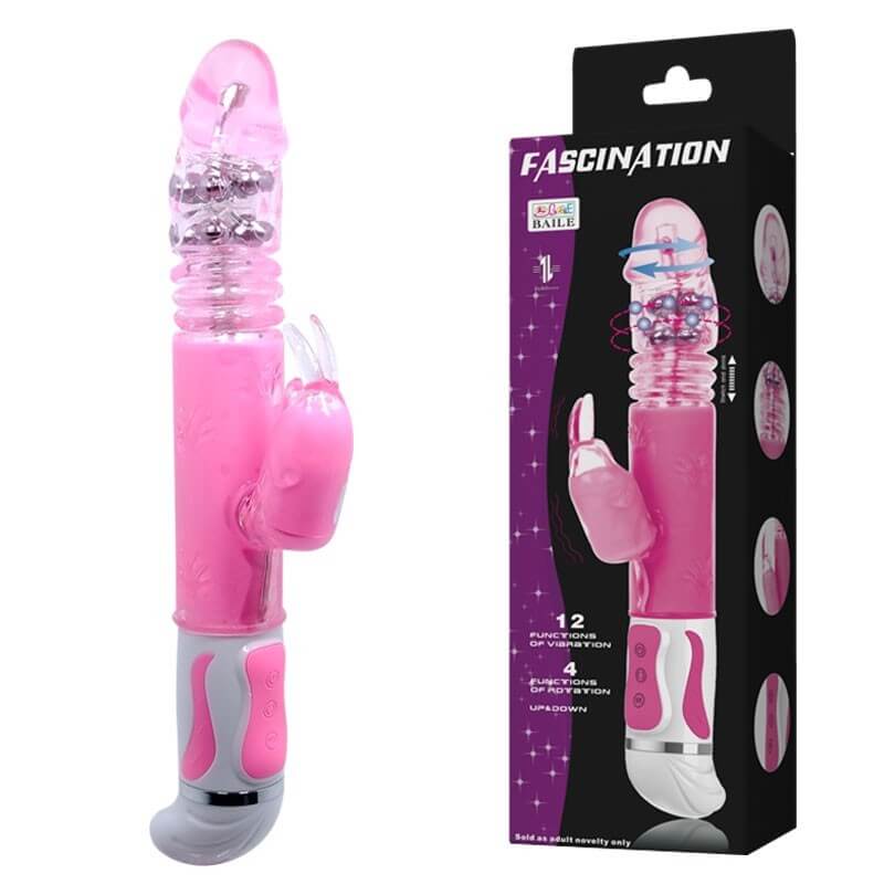 Вибратор с тласъци и въртене за жени с клиторен заек Vibrator Pink Bunny Sex код: 2258 супер цена с дискретна и безплатна доставка от Секс Шоп Еротика