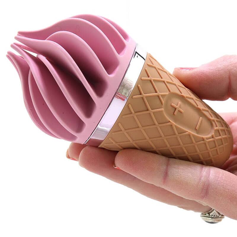 Клиторен вибратор с въртене Satisfyer Layons Sweet Treat форма на Розов Сладолед код: 2139 цена с дискретна и безплатна доставка от Секс Магазин Еротика