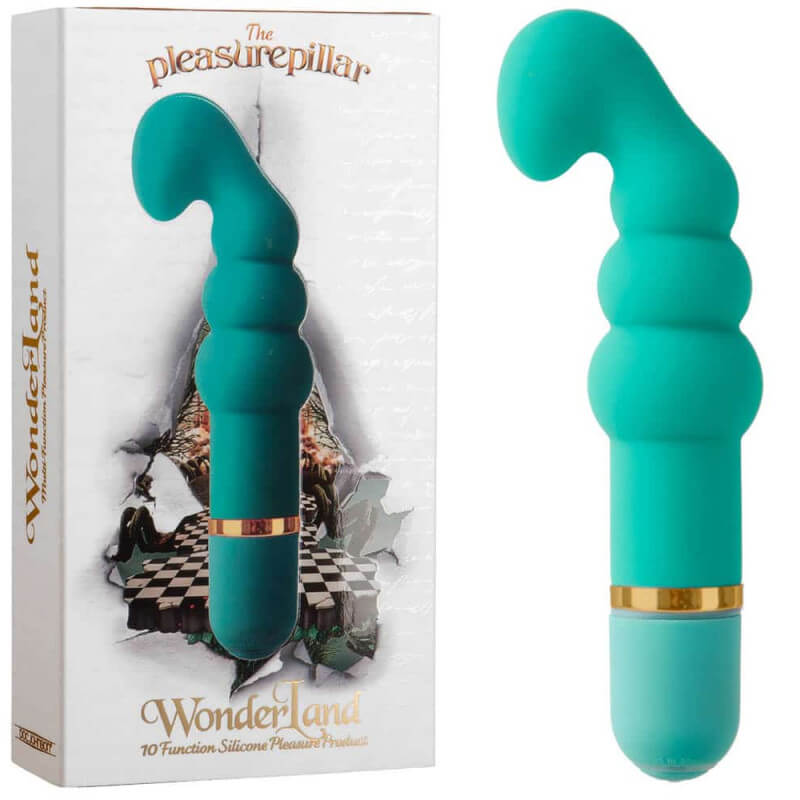 Вибратор със Скуирт извивка за Г точката WonderLand Pleasurepillar код: 2058 цена с дискретна доставка от Секс Шоп Еротика
