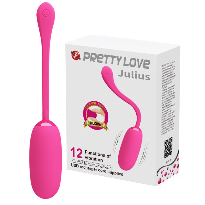 Вибриращо яйце за вагина Julius Pink Pretty Love с вградена батерия