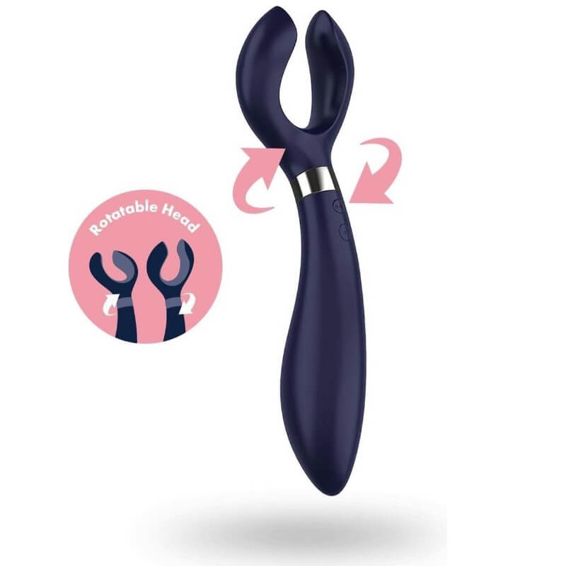 Satisfyer Partner MultiFun 3 вибратор за двойки - жени и мъже, жена и жена или самозадоволяване