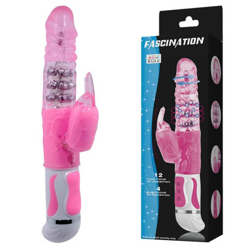Вибратор за жени супер цена Pink Bunny Sensual със зайче клиторна приставка за оргазми на момичета от Секс Шоп Еротика